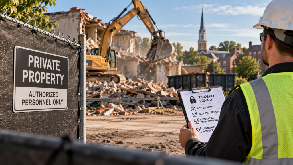 Privacy Practices in Construction and Demolition Services: What Frederick Property Owners Should Know